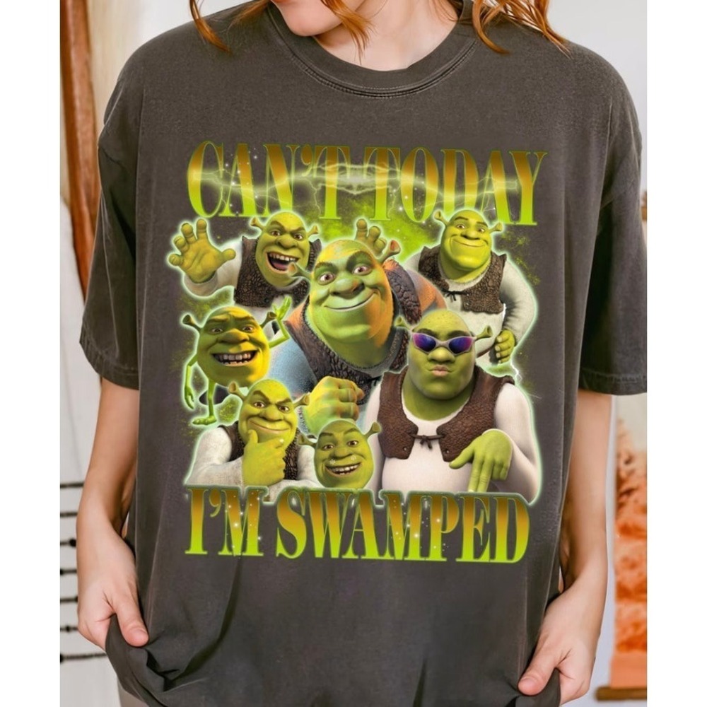 Can't Today I'm Swamped T-Shirt, Shrek Gift For Fan Classic